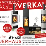 Anzeige 3 Kaminöfen zum Sonderpreis