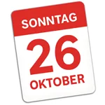 Sonntag 26. Oktober Kalenderblatt
