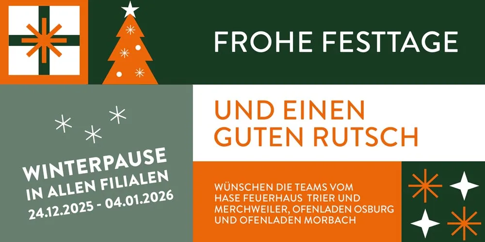 Weihnachtsgruss alle Filialen und Angabe Winterpause 24.12. bis 04.01.2026